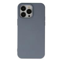 Newface iPhone 14 Pro Kılıf Nano içi Kadife Silikon - Gri