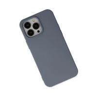 Newface iPhone 14 Pro Kılıf Nano içi Kadife Silikon - Gri