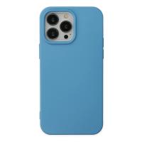 Newface iPhone 14 Pro Max Kılıf Nano içi Kadife Silikon - Mavi