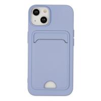 Newface iPhone 14 Plus Kılıf Kelvin Kartvizitli Silikon - Lila