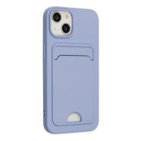 Newface iPhone 14 Plus Kılıf Kelvin Kartvizitli Silikon - Lila