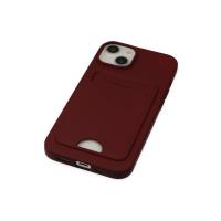 Newface iPhone 14 Plus Kılıf Kelvin Kartvizitli Silikon - Bordo