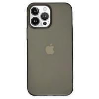 Newface iPhone 14 Pro Kılıf Pc Sert Şeffaf Kapak - Siyah