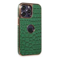 Newface iPhone 13 Pro Max Kılıf Snake Kapak - Koyu Yeşil