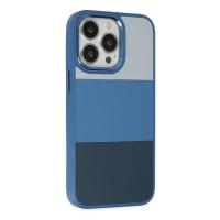 Newface iPhone 14 Pro Max Kılıf King Kapak - Açık Mavi-Lacivert