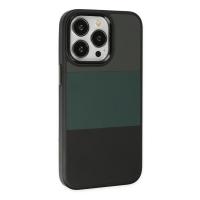 Newface iPhone 14 Pro Max Kılıf King Kapak - Gri-Siyah