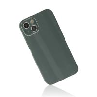 Newface iPhone 14 Plus Kılıf Glass Kapak - Koyu Yeşil