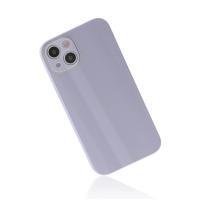 Newface iPhone 14 Plus Kılıf Glass Kapak - Lila