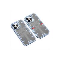 Newface iPhone 14 Pro Max Kılıf Mekanik Bumper Kapak - Mavi