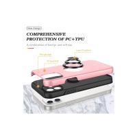 Newface iPhone 12 Kılıf Elit Yüzüklü Kapak - Pembe