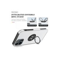 Newface iPhone 12 Pro Kılıf Elit Yüzüklü Kapak - Gümüş