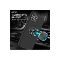 Newface iPhone 11 Pro Kılıf Elit Yüzüklü Kapak - Siyah