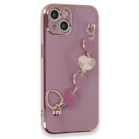 Newface iPhone 14 Plus Kılıf Esila Silikon - Mor