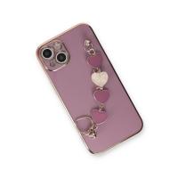 Newface iPhone 14 Plus Kılıf Esila Silikon - Mor