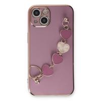 Newface iPhone 14 Plus Kılıf Esila Silikon - Mor