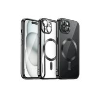 Newface iPhone 15 Kılıf Kross Magneticsafe Kapak - Siyah