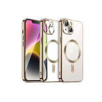 Newface iPhone 15 Kılıf Kross Magneticsafe Kapak - Gold