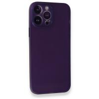 Newface iPhone 14 Pro Max Kılıf PP Ultra İnce Kapak - Mor