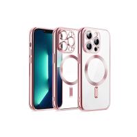 Newface iPhone 15 Kılıf Kross Magneticsafe Kapak - Pembe