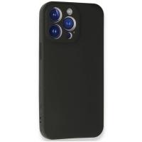 Newface iPhone 14 Pro Max Kılıf First Silikon - Siyah