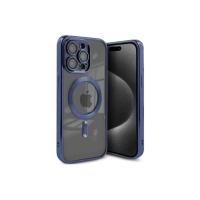 Newface iPhone 15 Pro Kılıf Kross Magneticsafe Kapak - Lacivert