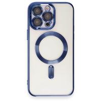 Newface iPhone 15 Pro Kılıf Kross Magneticsafe Kapak - Lacivert