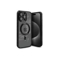 Newface iPhone 15 Pro Max Kılıf Kross Magneticsafe Kapak - Siyah