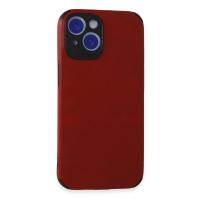 Newface iPhone 15 Kılıf Loop Deri Silikon - Kırmızı