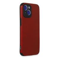 Newface iPhone 15 Kılıf Loop Deri Silikon - Kırmızı