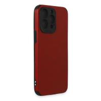 Newface iPhone 15 Pro Kılıf Loop Deri Silikon - Kırmızı