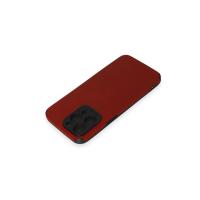Newface iPhone 15 Pro Kılıf Loop Deri Silikon - Kırmızı