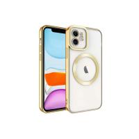 Newface iPhone 11 Kılıf Kross Magneticsafe Kapak - Gold