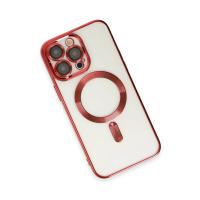 Newface iPhone 13 Pro Max Kılıf Kross Magneticsafe Kapak - Kırmızı