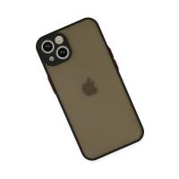 Newface iPhone 15 Kılıf Montreal Silikon Kapak - Siyah