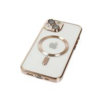 Newface iPhone 14 Plus Kılıf Kross Magneticsafe Kapak - Gold
