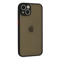 Newface iPhone 15 Plus Kılıf Montreal Silikon Kapak - Siyah