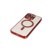 Newface iPhone 14 Pro Kılıf Kross Magneticsafe Kapak - Kırmızı