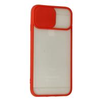 Newface iPhone 6 Kılıf Palm Buzlu Kamera Sürgülü Silikon - Kırmızı