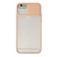 Newface iPhone 6 Plus Kılıf Palm Buzlu Kamera Sürgülü Silikon - Pembe