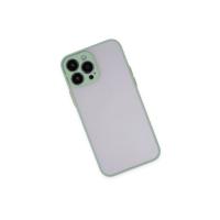 Newface iPhone 15 Pro Max Kılıf Montreal Silikon Kapak - Açık Yeşil