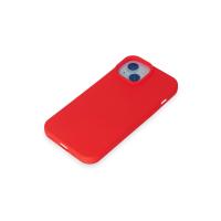 Newface iPhone 15 Kılıf Nano içi Kadife Silikon - Kırmızı