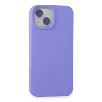 Newface iPhone 15 Kılıf Nano içi Kadife Silikon - Lila