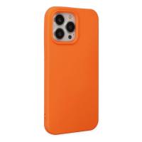 Newface iPhone 15 Pro Kılıf Nano içi Kadife Silikon - Turuncu