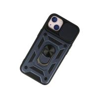 Newface iPhone 15 Kılıf Pars Lens Yüzüklü Silikon - Lacivert