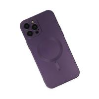Newface iPhone 12 Pro Max Kılıf Moshi Lens Magneticsafe Silikon - Mor