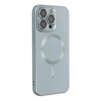 Newface iPhone 14 Pro Kılıf Moshi Lens Magneticsafe Silikon - Sierra Blue