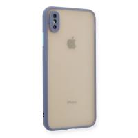 Newface iPhone XS Max Kılıf Montreal Silikon Kapak - Gri
