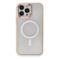 Newface iPhone 15 Pro Kılıf Room Magneticsafe Silikon - Pudra