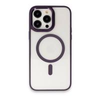 Newface iPhone 15 Pro Kılıf Room Magneticsafe Silikon - Derin Mor