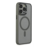 Newface iPhone 15 Pro Max Kılıf Room Magneticsafe Silikon - Gri